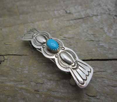 Native American Navajo Sterling Barrette 2